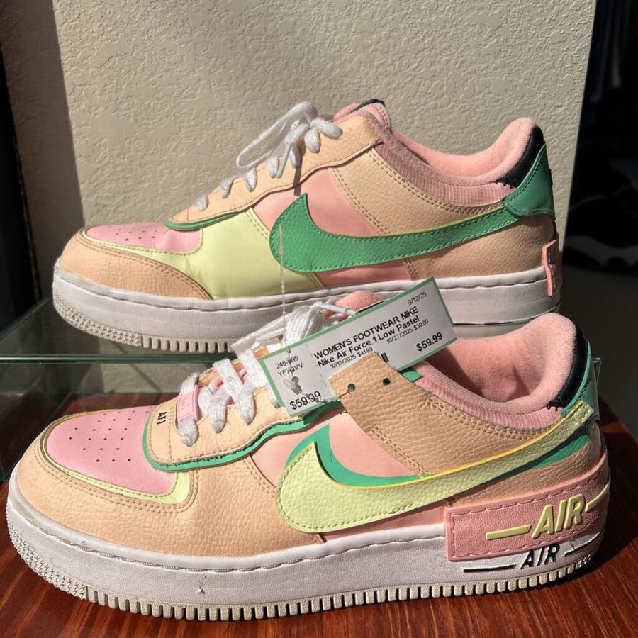 NIKE WOMEN'S FOOTWEAR Pastel Pink, Green, Yellow